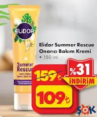 ELİDOR SUMMER RESCUE ONARICI SAÇ BAKIM KREMİ 150 ML fiyat ve kampanya bilgisi